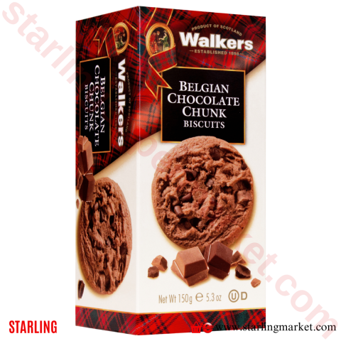 WALKERS BISKUVI CHOCALETE CHUNK 150 G