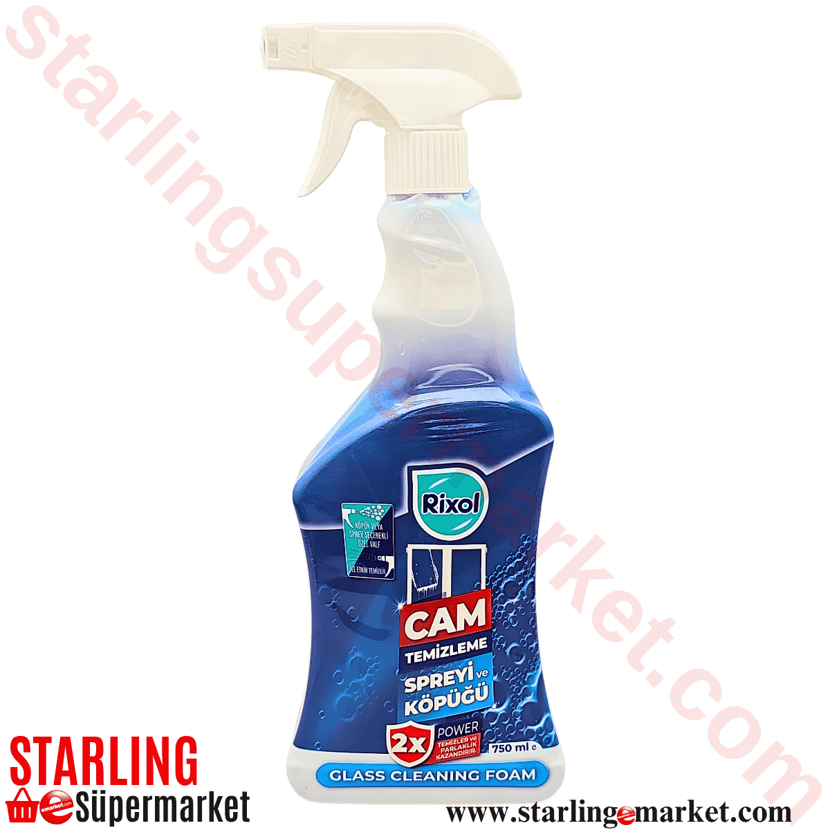 RIXOL CAM TEMIZLEME SPREY VE KOPUK 750 ML