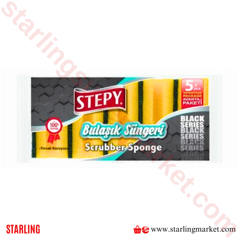 STEPY BLACK BULASIK SUNGERI OLUKLU 5 LI