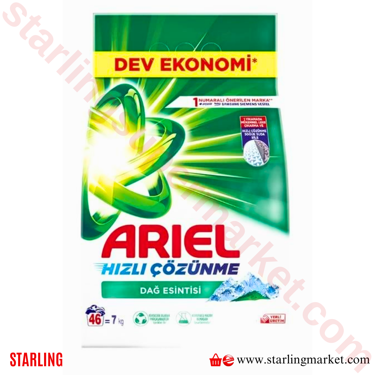ARIEL TOZ DETERJAN DAG ESINTISI 7 KG