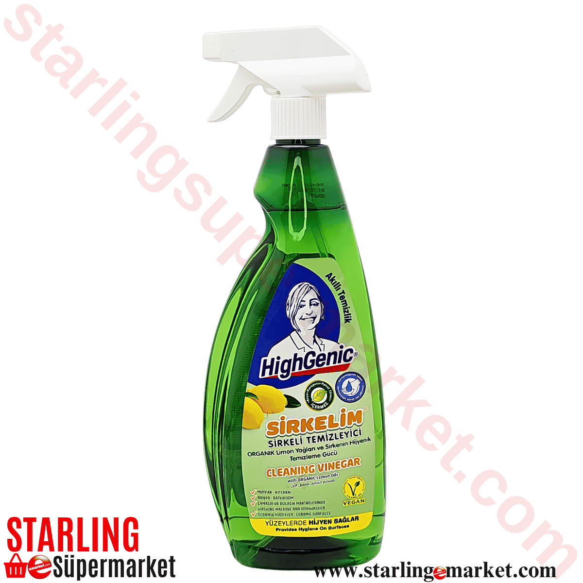 HIGHGENIC ORG. LIMONLU SIRKELI TEMIZLEYICI 750 ML