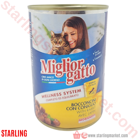 MIGLIORGATTO KEDI MAMASI ISLAK TAVSAN 405 G