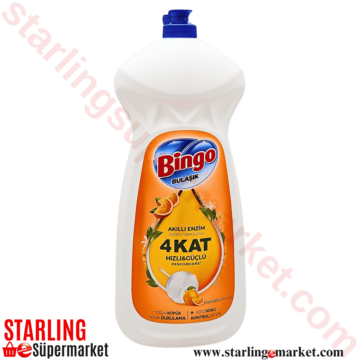 BINGO BULASIK DETERJANI MANDALINA 1500 ML