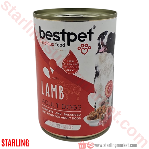 BESTPET KOPEK MAMASI ISLAK KUZULU 400 G