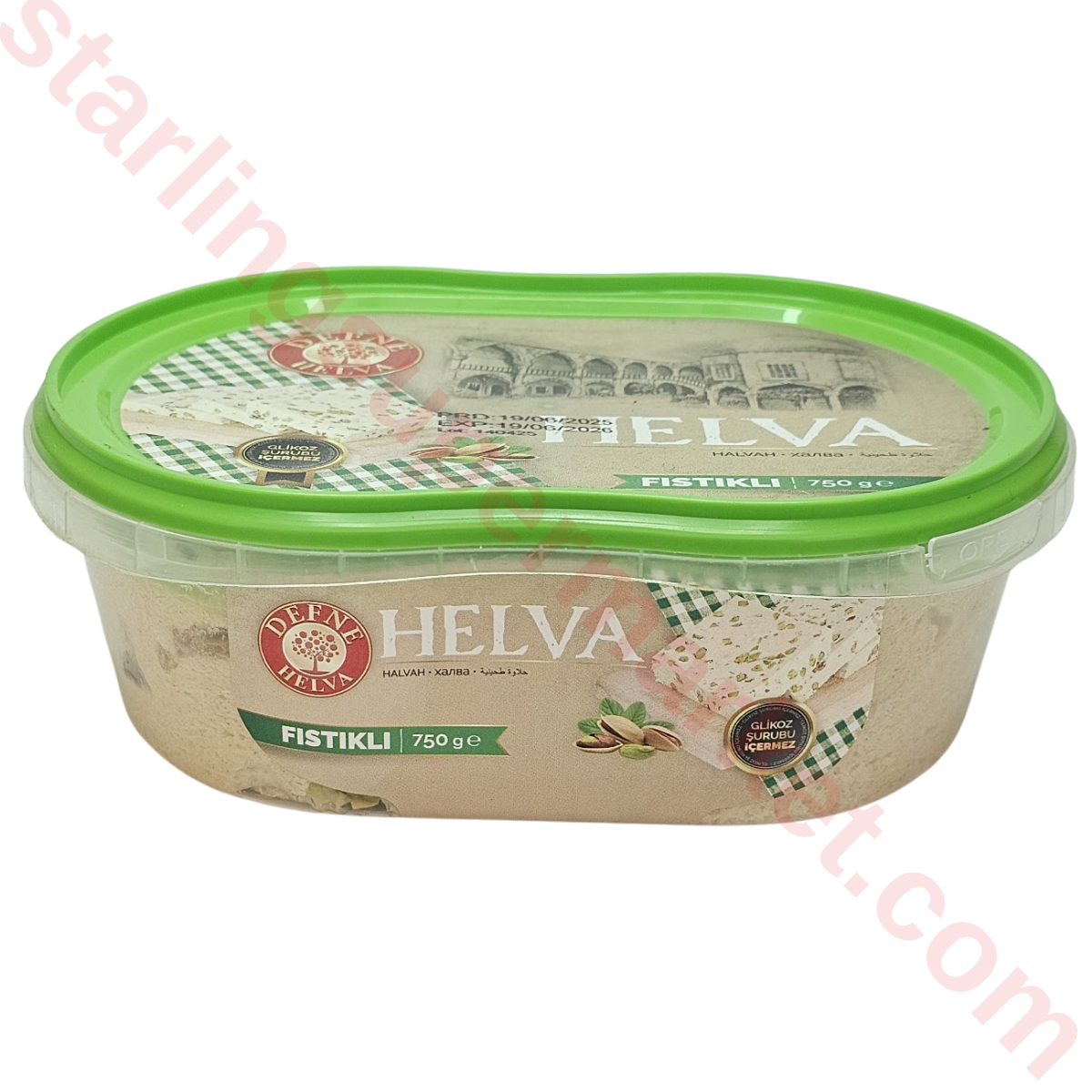 DEFNE HELVA ANTEP FISTIKLI PET 750 G