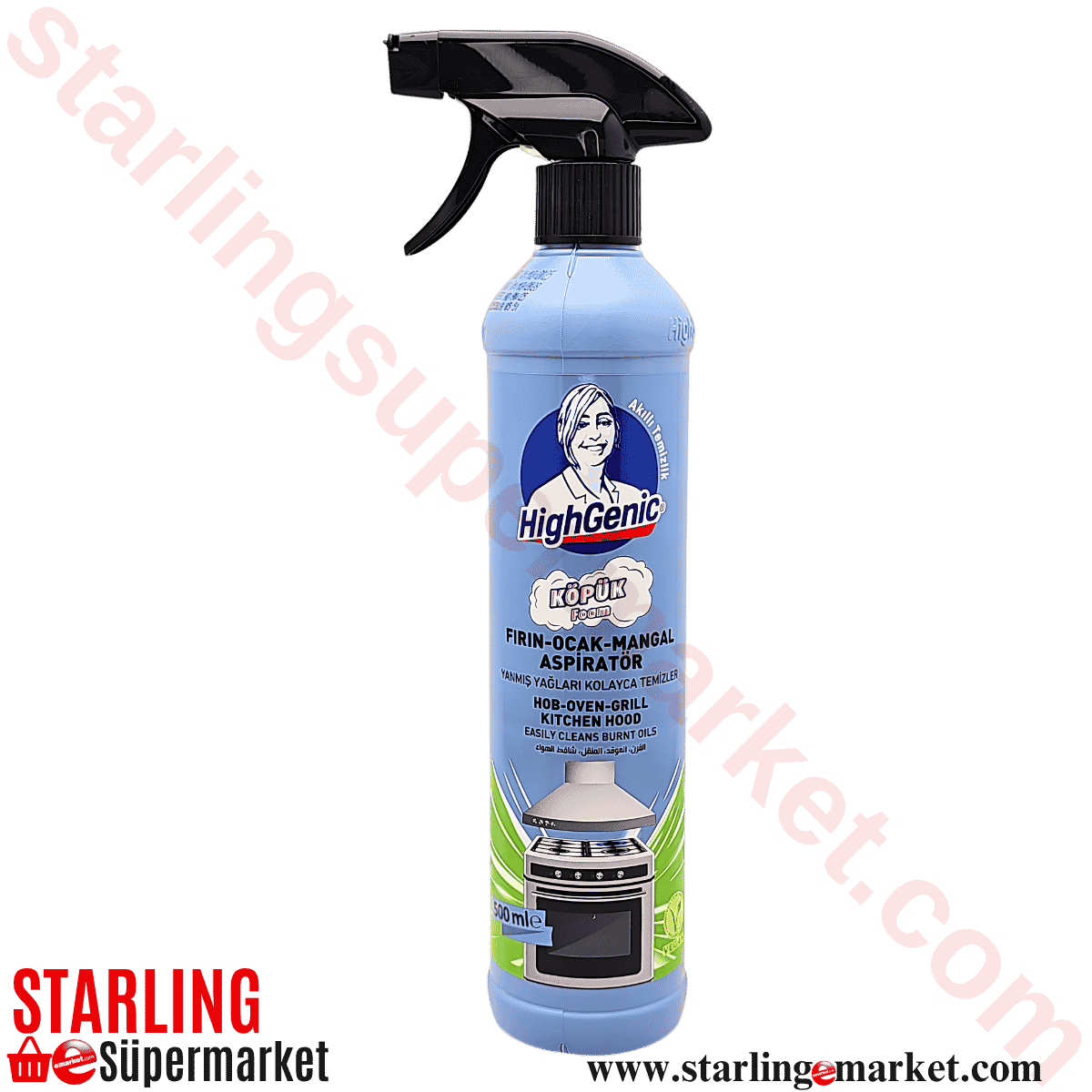 HIGHGENIC FIRIN-OCAK-ASPIRATOR TEMIZLEYICI 500 ML
