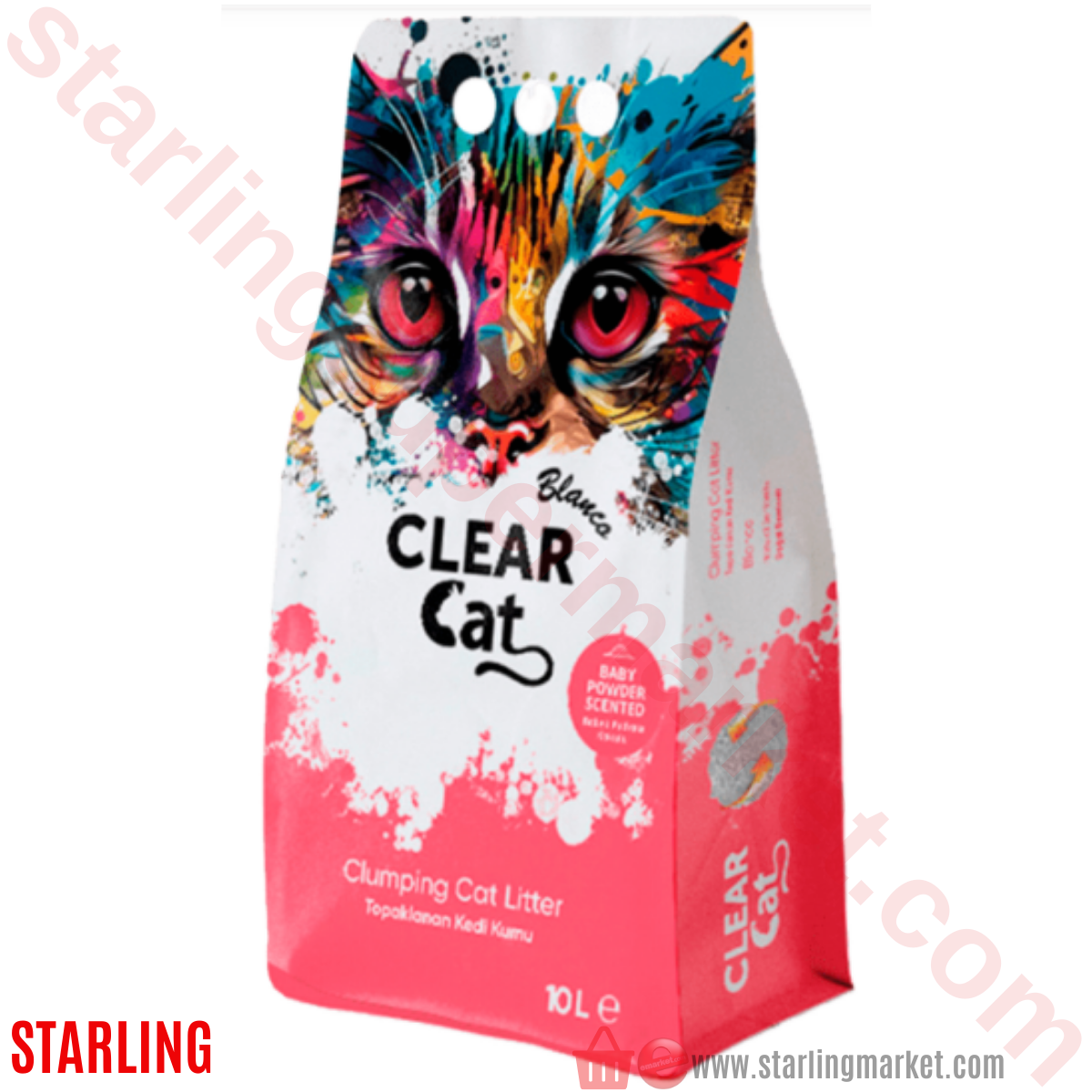 CLEARCAT BLANCO KEDI KUMU BABY POWDER SCENTE 10 LT
