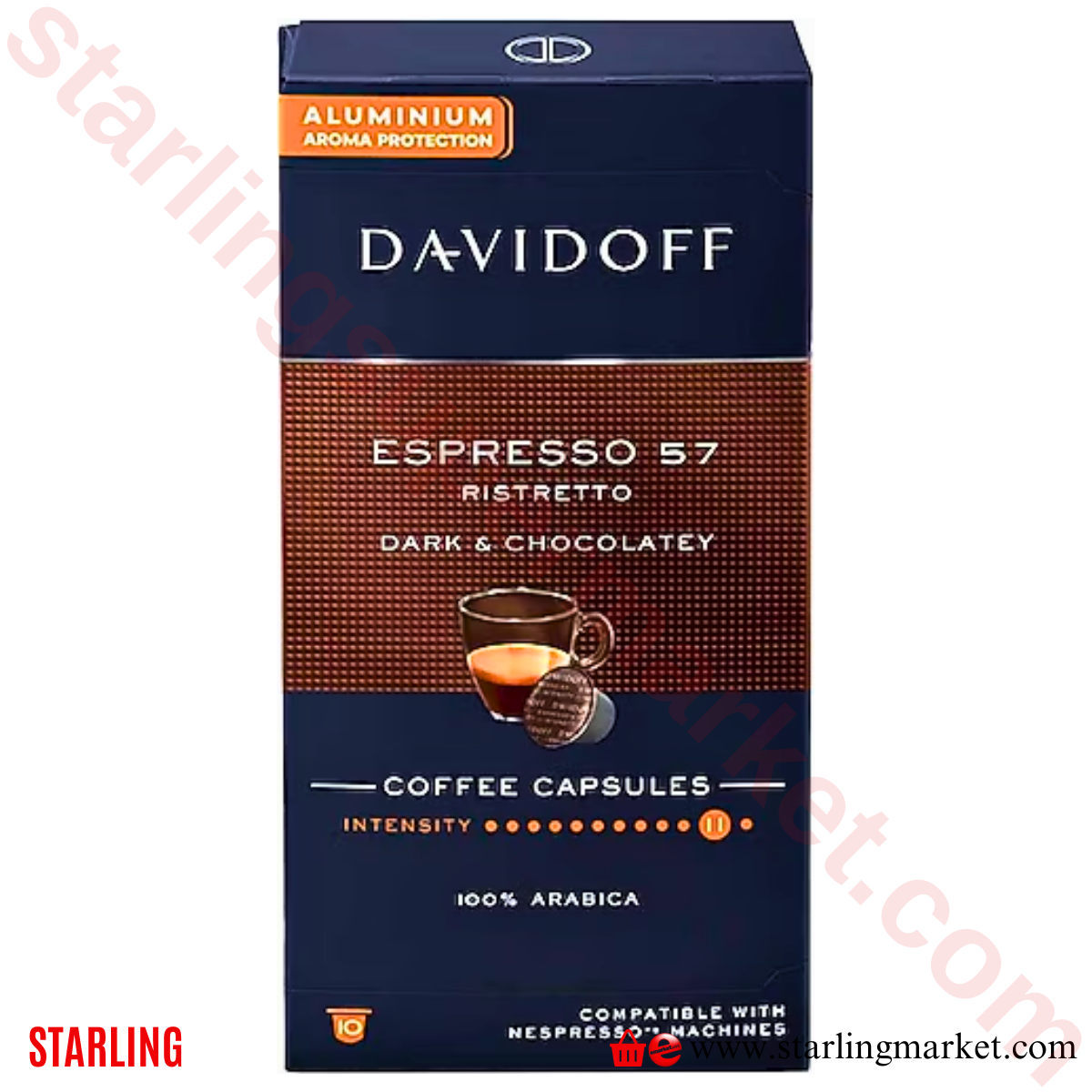 DAVIDOFF KAHVE DARK CHOCO. ESPRESSO CAPSULES 10 LU