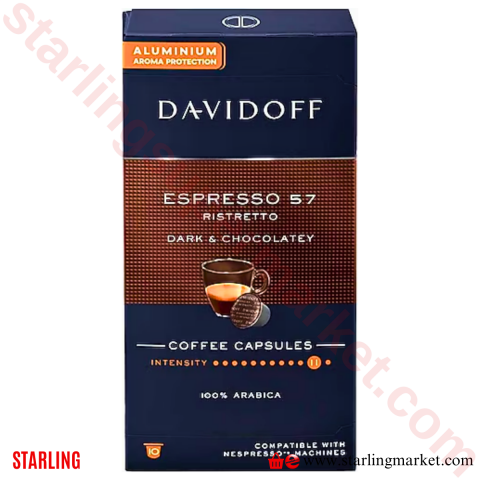 DAVIDOFF KAHVE DARK CHOCO. ESPRESSO CAPSULES 10 LU