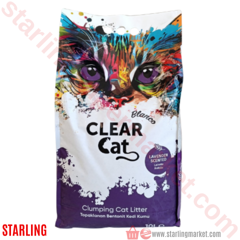 CLEARCAT BLANCO KEDI KUMU LAVANDER SCENTED 10 LT