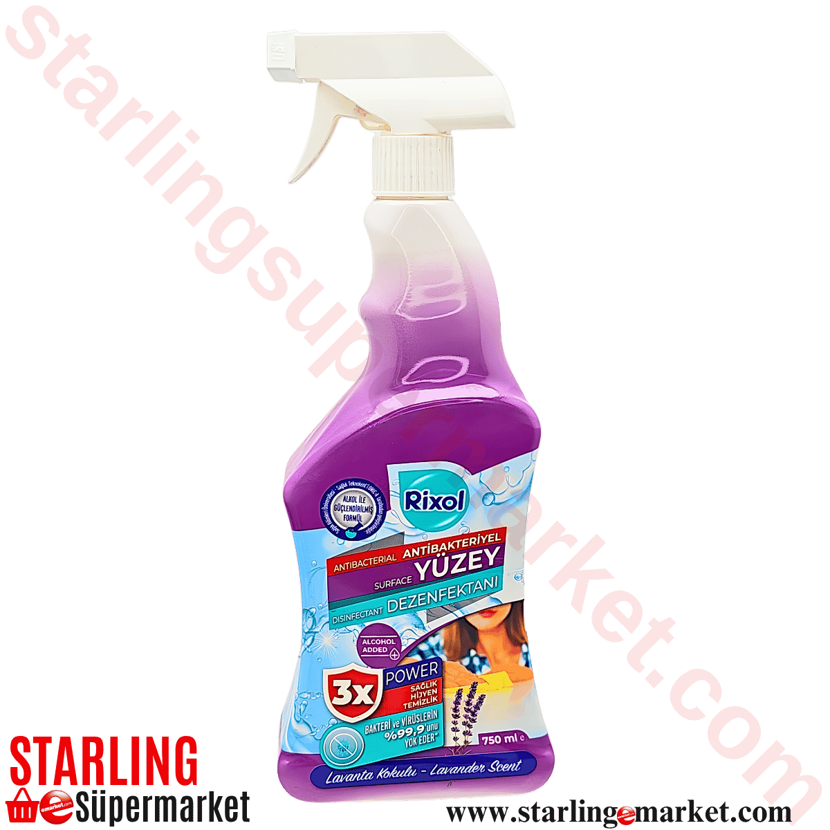 RIXOL YUZEY DEZENFEKTANI  LAVANTA KOKULU 750 ML