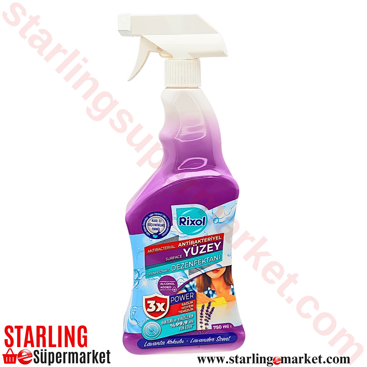 RIXOL YUZEY DEZENFEKTANI  LAVANTA KOKULU 750 ML
