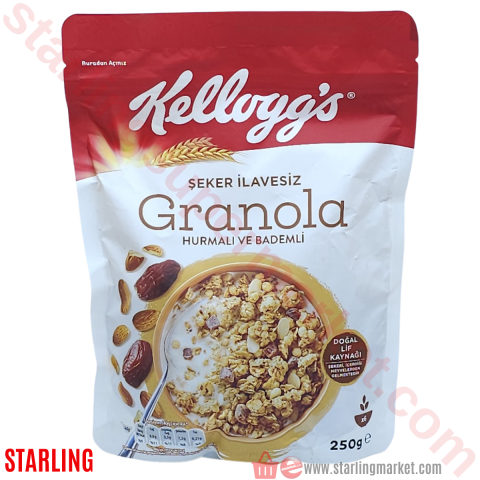 KELLOGS NAS GRANOLA HURMA BADEM 250 G