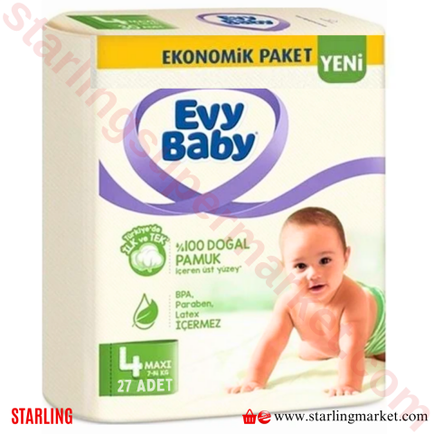 EVY BABY BEBEK BEZI JUMBO MAXI NO 4 7-14 KG