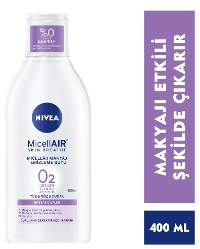 NIVEA MICELLAIR MAKYAJ TEMIZLEME SUYU HAS 400 ML
