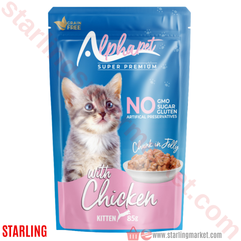 ALPHAPET KEDI MAMASI ISLAK TAVUK JOLE YAVRU 85 G