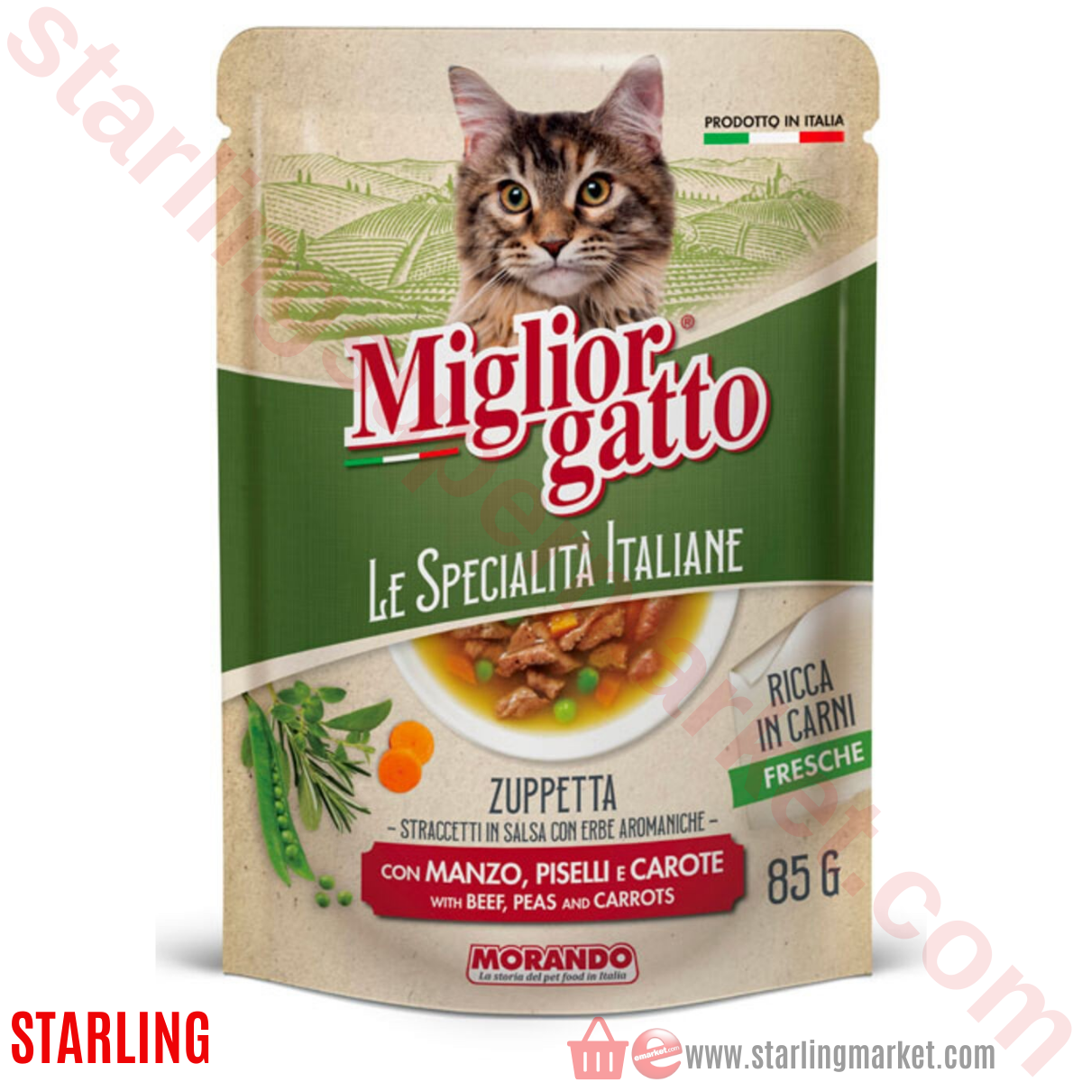 MIGLIORGATTO KEDI MAMASI ISLAK ET-FASUL-HAVUC 85 G