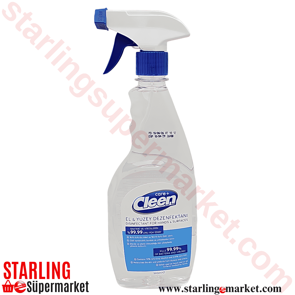CLEEN CARE EL VE YUZEY DEZENFEKTANI SPREY 500 ML