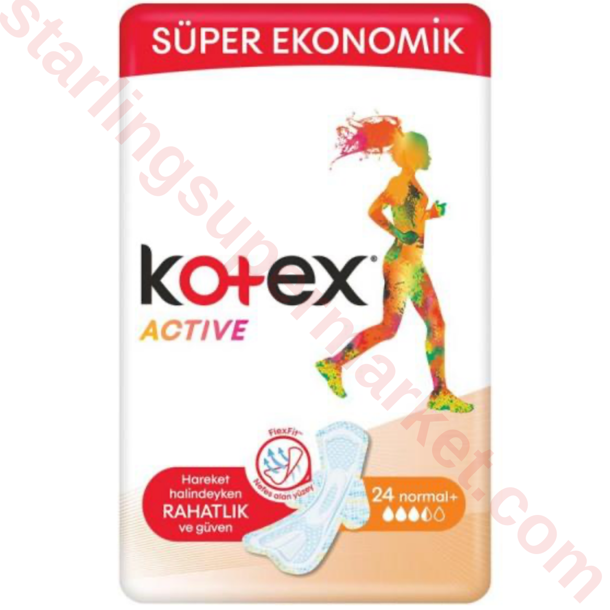 KOTEX ACTIVE QUADRO NORMAL 22 LI