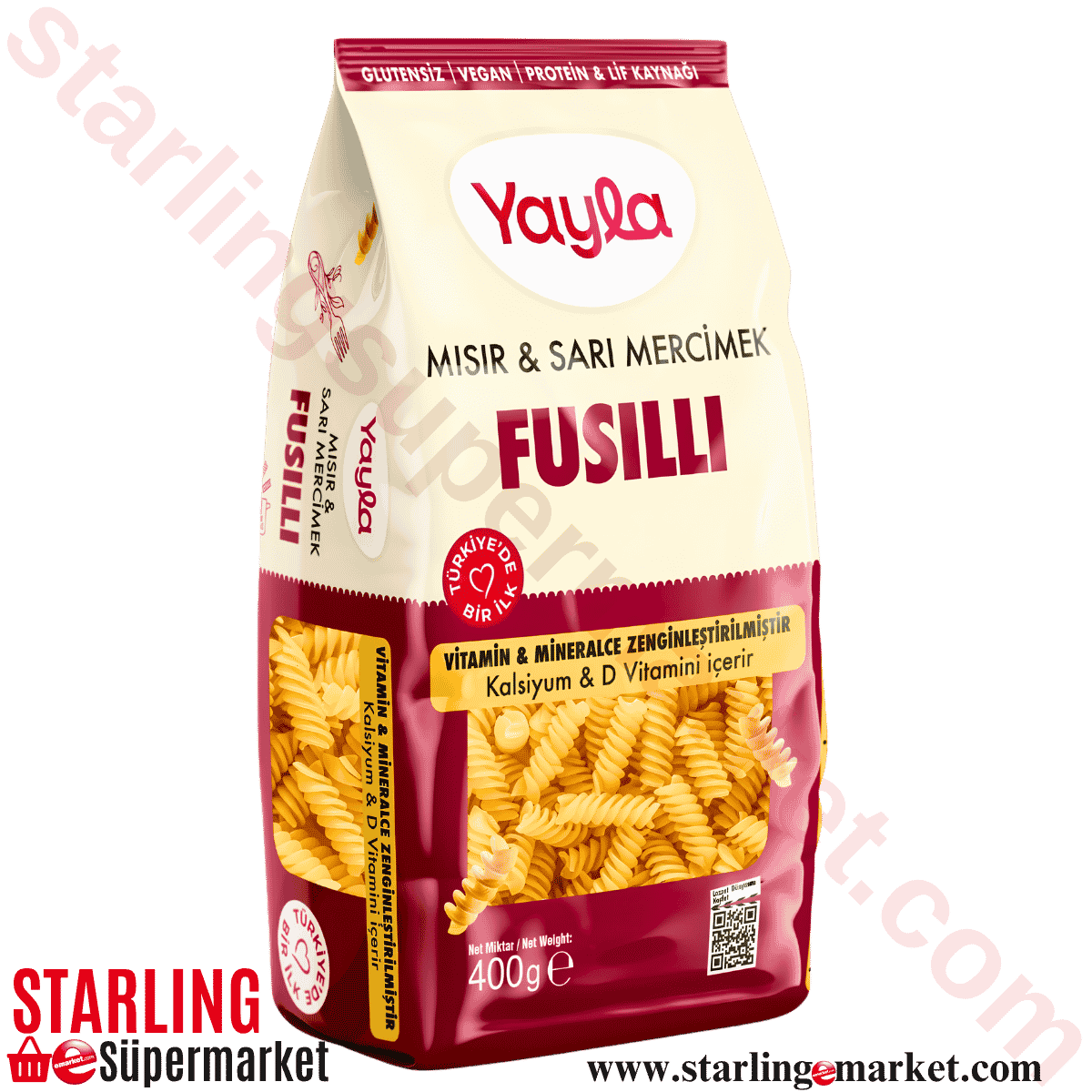 YAYLA MAKARNA MISIR MERCIMEK FUSULLI 400 G