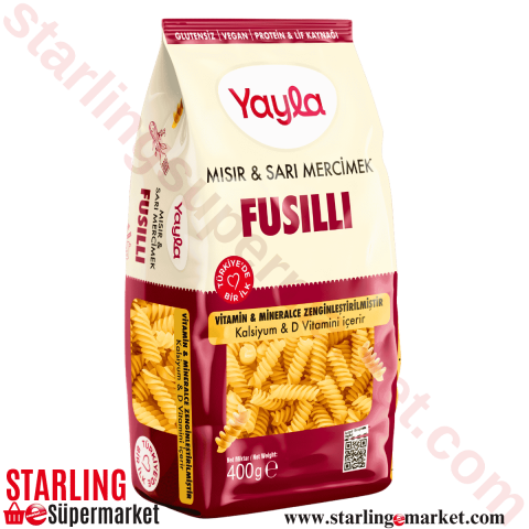 YAYLA MAKARNA MISIR MERCIMEK FUSULLI 400 G