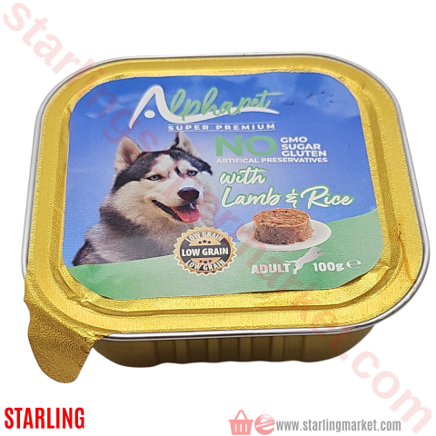 ALPHAPET KOPEK MAMASI ISLAK KUZU EZME YETIS. 100 G