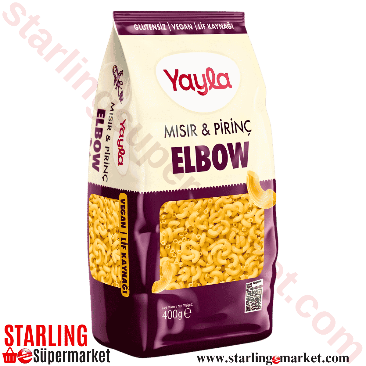 YAYLA MAKARNA MISIR PIRINC ELBOW 400 G