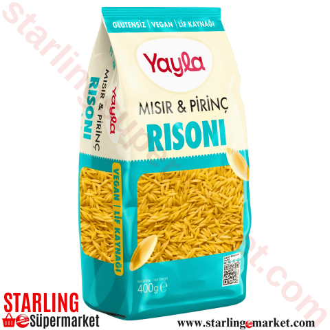 YAYLA MAKARNA MISIR PIRINC RISONI 400 G