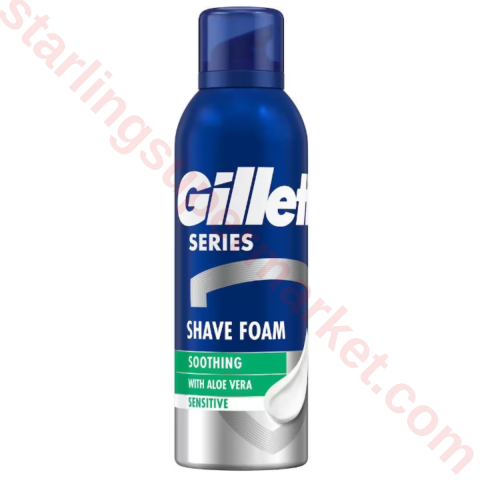 GILLETTE TIRAS KOPUGU SHAVE FOAM SENSITIVE 250 ML