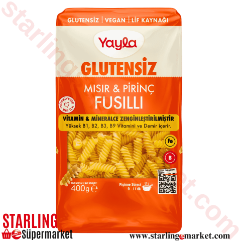 YAYLA MAKARNA MISIR PIRINC FUSILLI 400 G