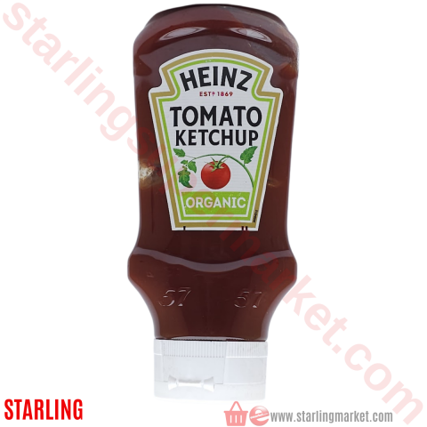 HEINZ KETCAP ORGANIC PLASTIK 580 G