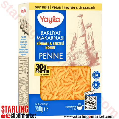 YAYLA MAKARNA SEBZELI NOHUT PENNE 250 G