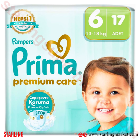 PRIMA BEBEK BEZI PREMIUM CARE IKIZ NO:6 13+ KG