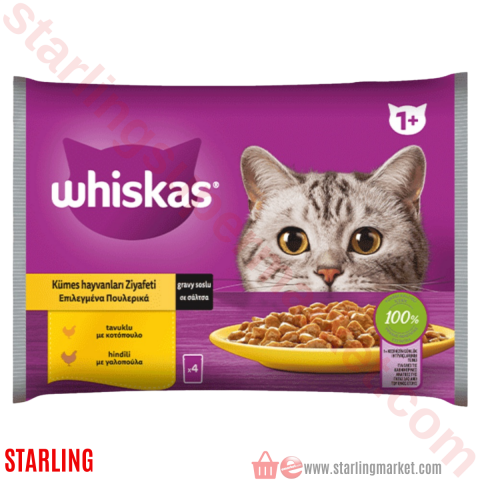 WHISKAS KEDI MAMASI ISLAK KUMES HAYVANLARI 4*85 G