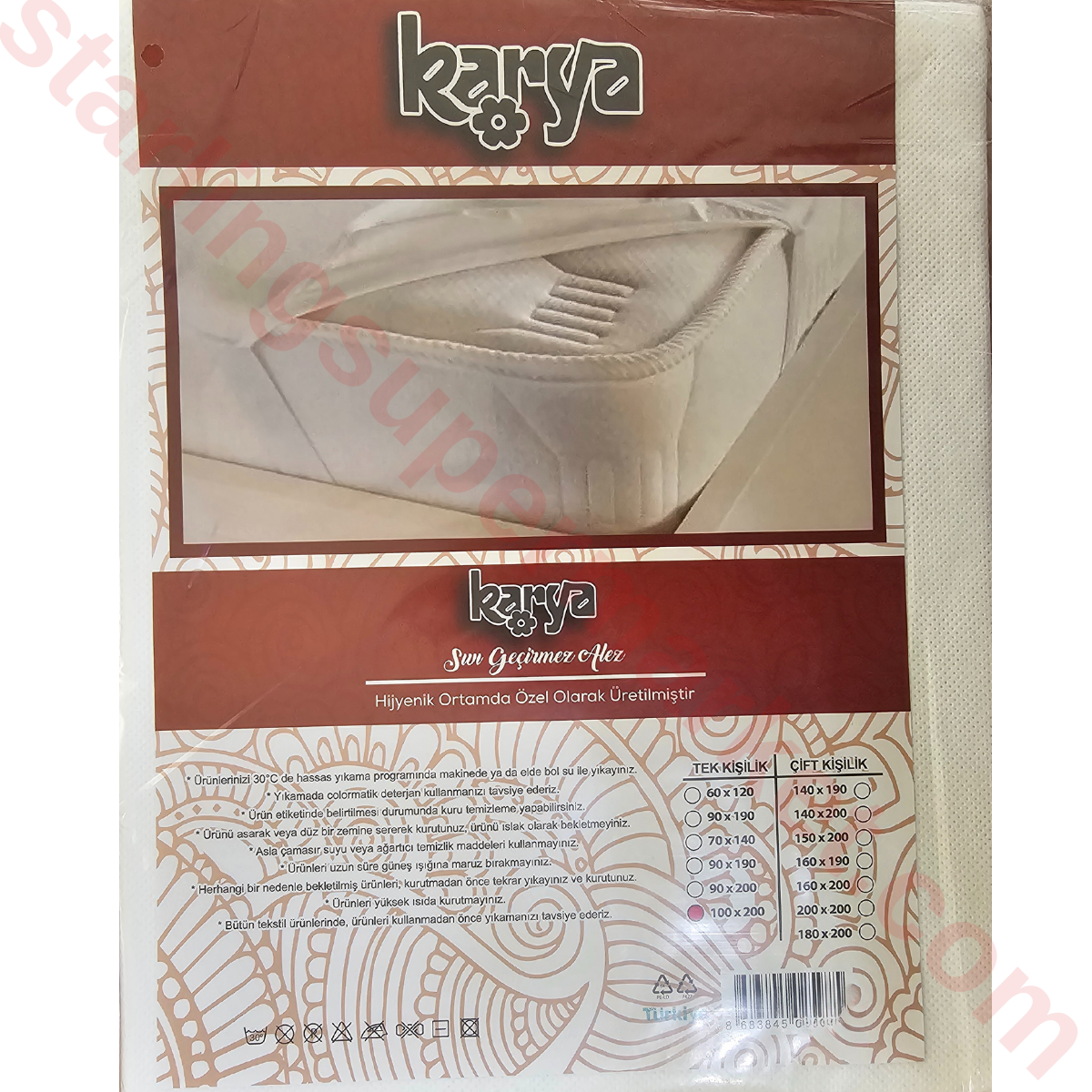 KARYA NANO ALEZ 4 KOSE LASTIK 180*200 CM