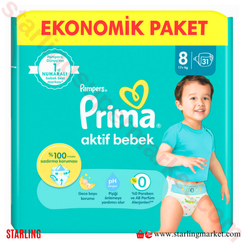 PRIMA BEBEK BEZI FIRSAT PAKETI NO:8 17+ KG