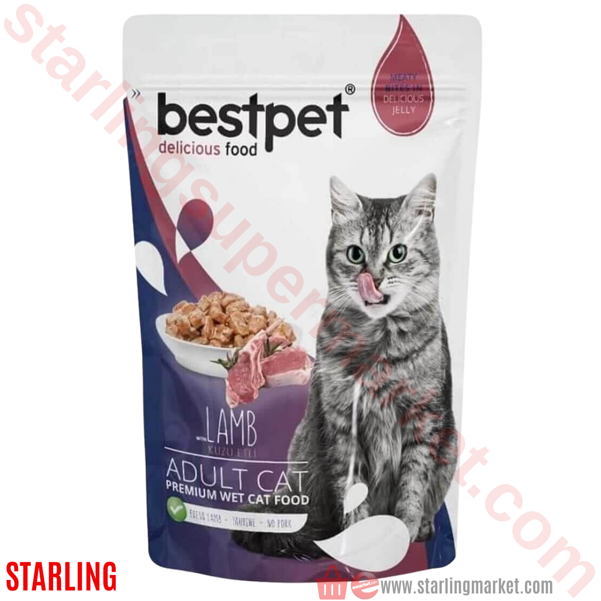 BESTPET KEDI MAMASI ISLAK KUZU JOLE 85 G