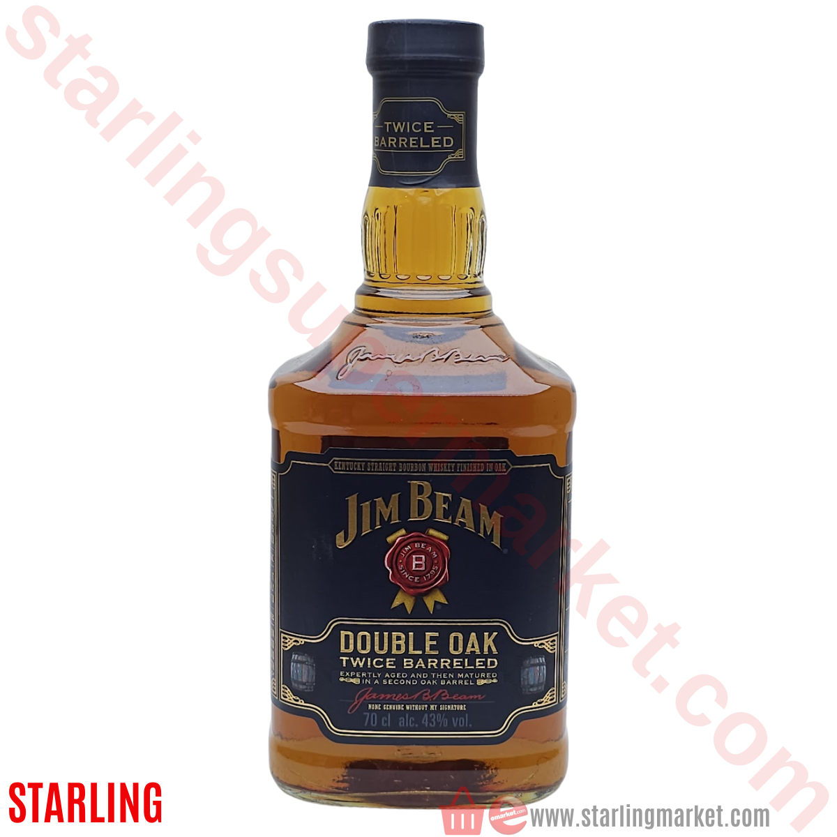 JIM BEAM WHISKEY DOUBLE OAK 70 CL
