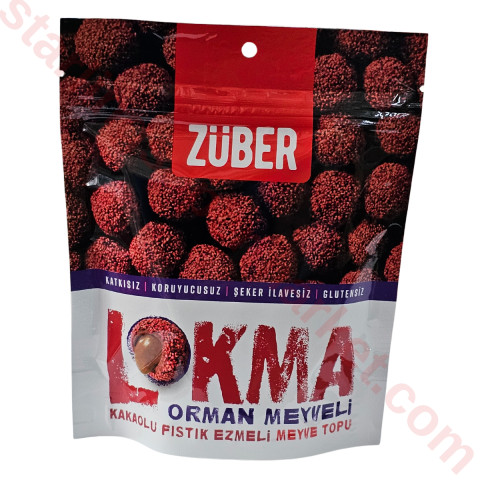 ZUBER LOKMA ORMAN MEYVELI-FISTIK MEYVE TOPU 96 G