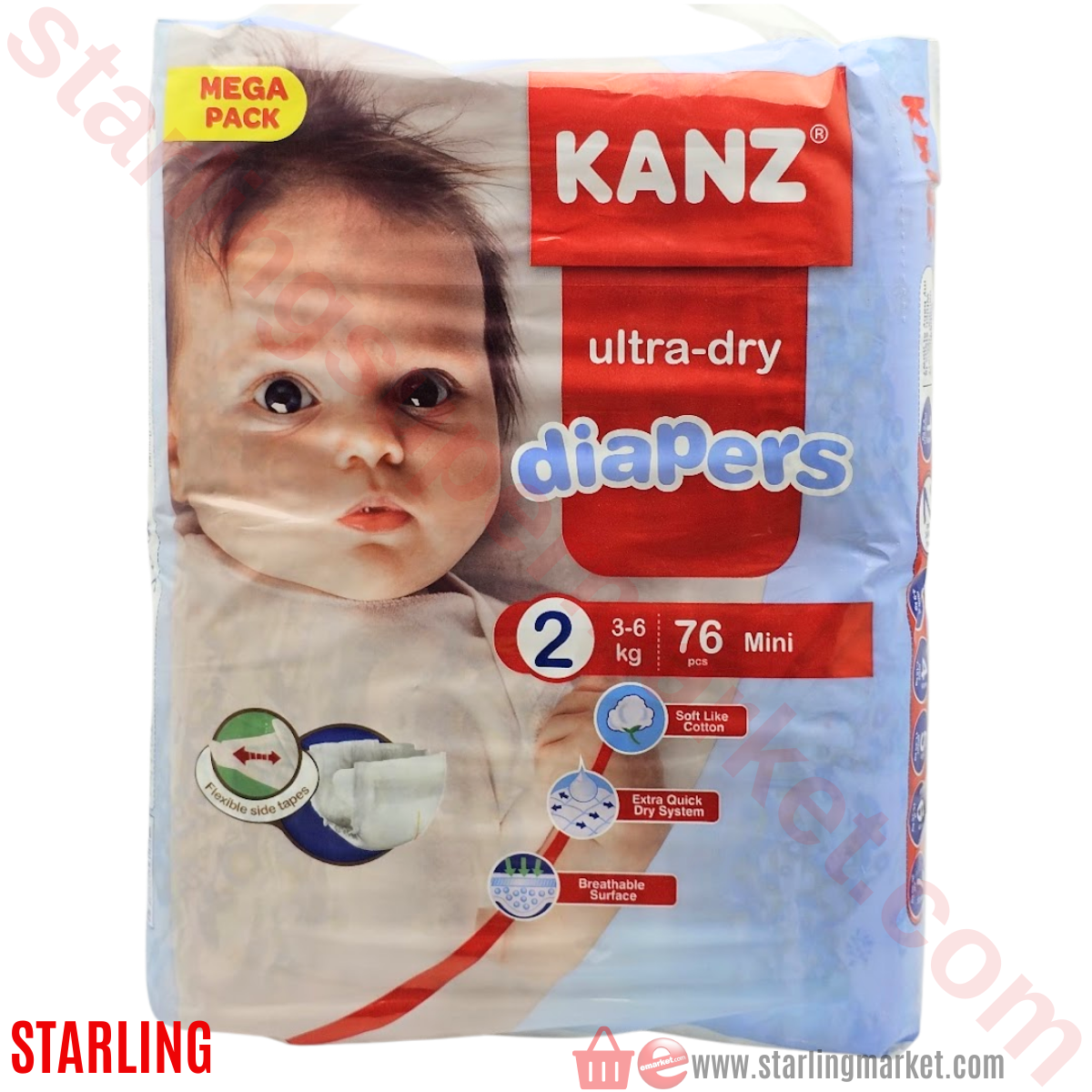 KANZ BEBEK BEZI MINI MEGA NO:2 3-6 KG