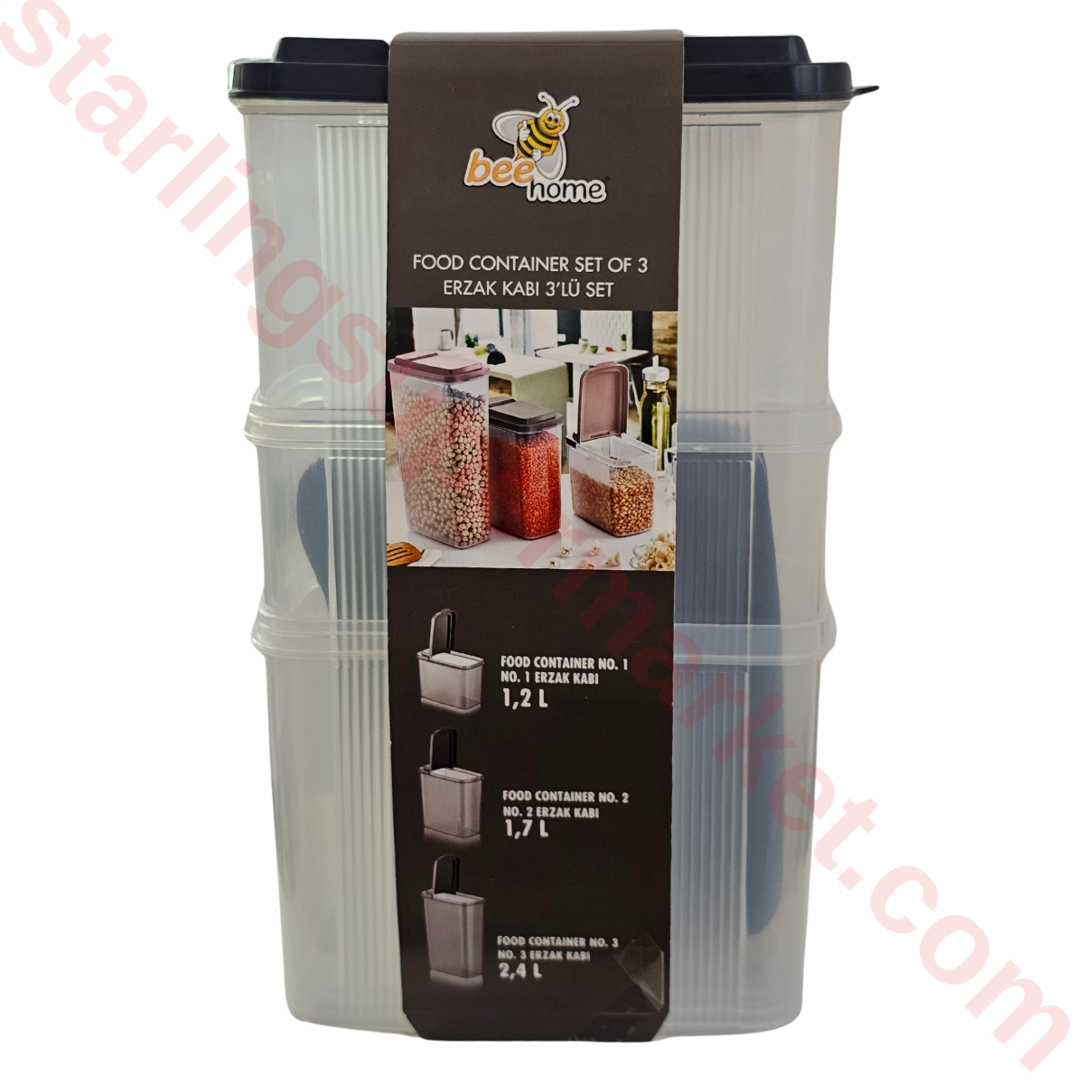 BEE HOME AKAY ERZAK KABI 3 LU SET 1.2-1.7-2.4 LT