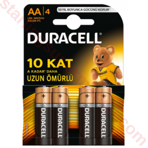 DURACELL KALEM PIL AA 4 LU MN1500