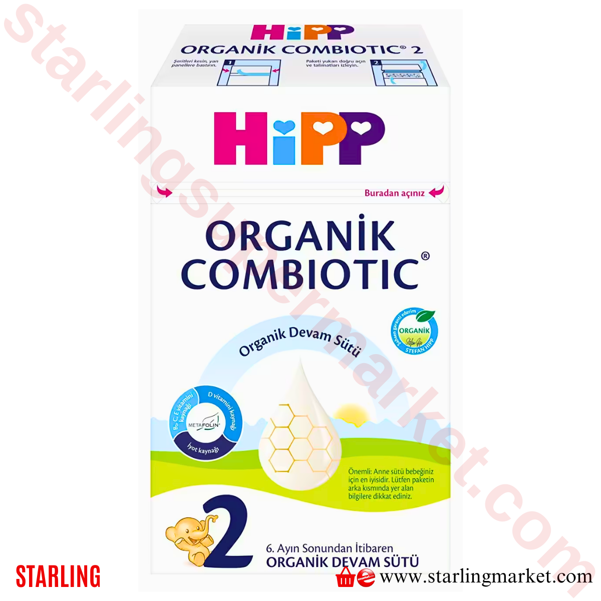 HIPP DEVAM SUTU ORGANIK COMBIOTIC 2 600 G