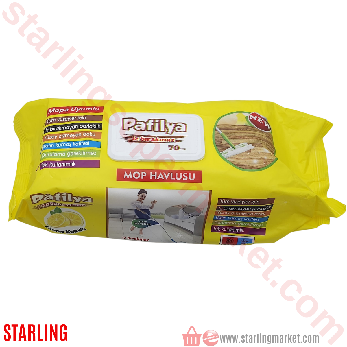 PAFILYA TEMIZLIK MOP HAVLUSU LIMON 70 LI