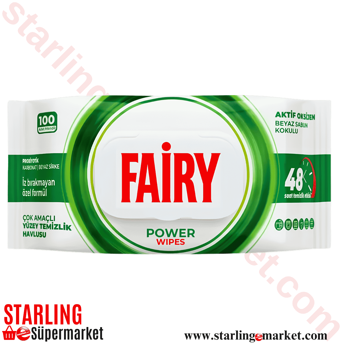 FAIRY YUZEY TEMIZLEME MENDILI B.SABUN KOKU 100 LU
