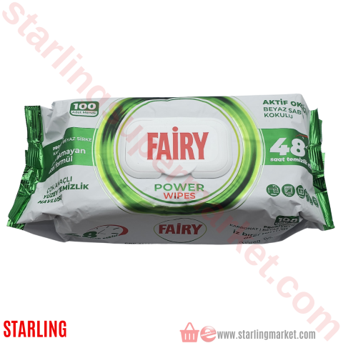 FAIRY YUZEY TEMIZLEME MENDILI B.SABUN KOKU 100 LU
