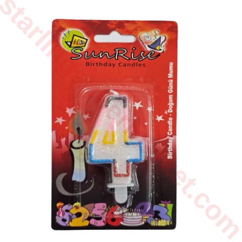 SUNRISE MUM YILDIZLI RAKAMLI NO:4