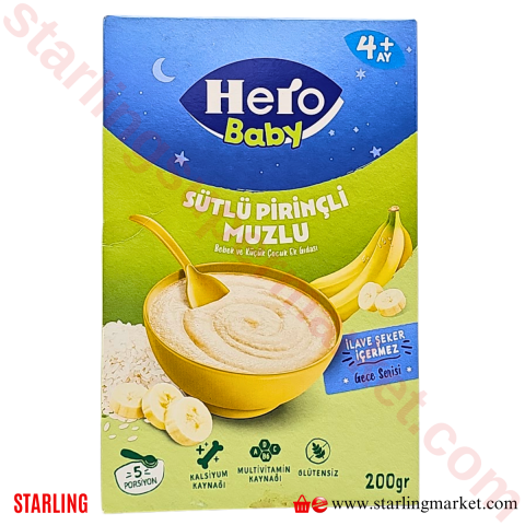 HERO BABY SUTLU MUZLU PIRINCLI 200 G