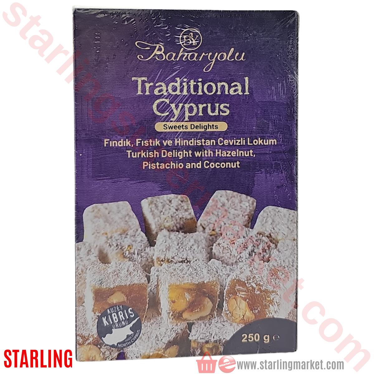 BAHARYOLU FINDIK-FISTIK-H. CEVIZLI LOKUM 250 G