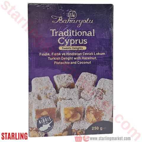 BAHARYOLU FINDIK-FISTIK-H. CEVIZLI LOKUM 250 G